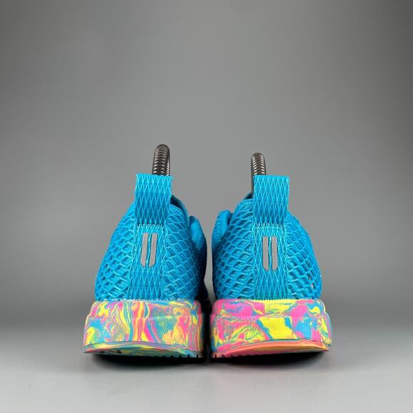 NOBULL Mesh Runners Women\'s 7 Blue Glitch Neon Athletic Sneakers Casual Shoe EUC main image 5